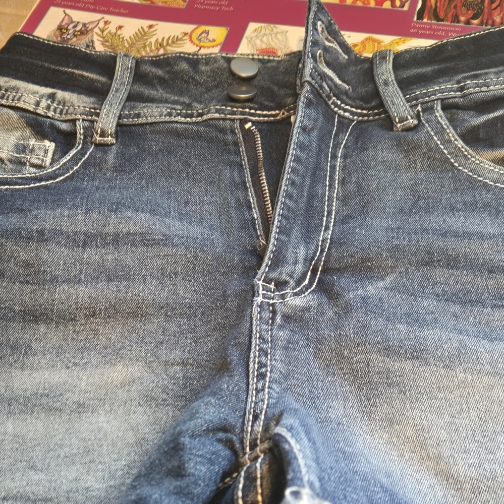 Ladies jean shorts size Med